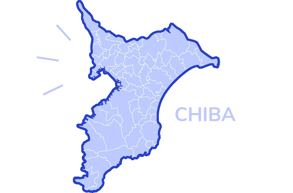 千葉県の地図