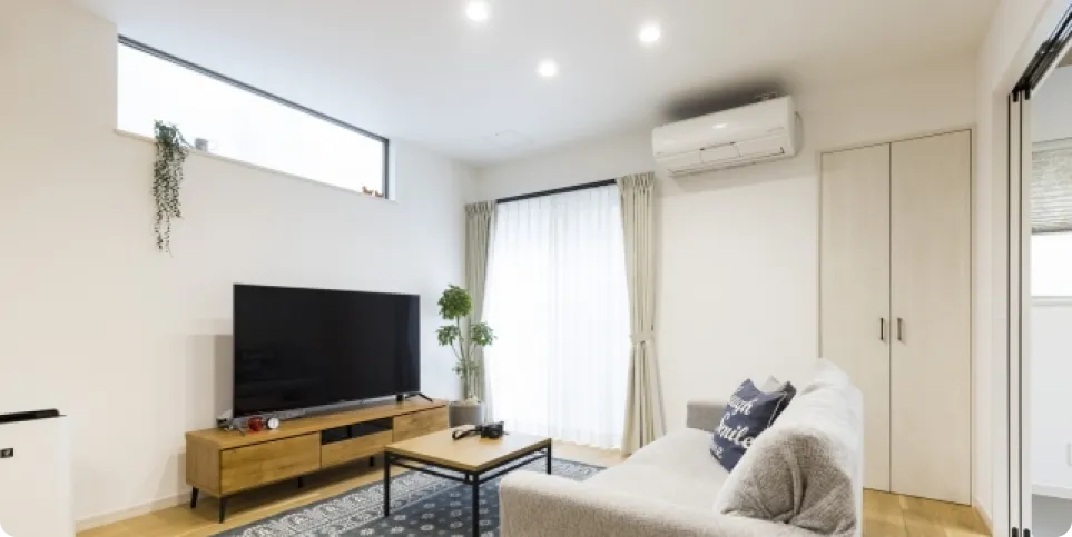 リビングに14畳用を設置する場合