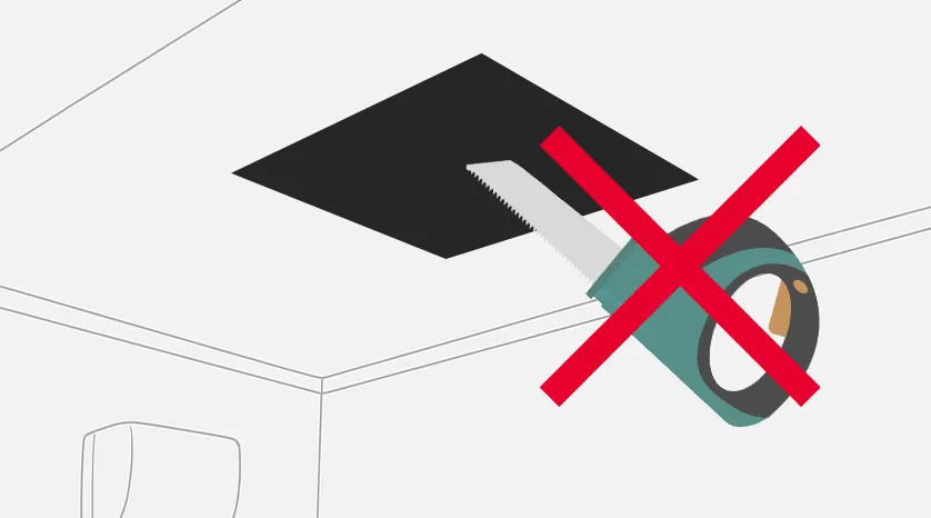 天井開口工事が必要な場合