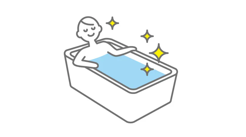 お湯を抜けば配管もきれいに（スマート配管クリーン）