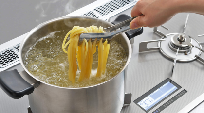 「麺ゆで機能」で麺もさらにおいしく