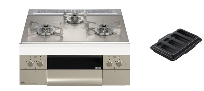 爆買い 英語 41/602 ノーリツ LPガスコンロ 2020年製 NLG2280Q1LGM【モノ市場 ガステーブル