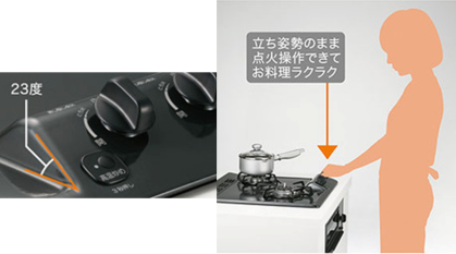 操作しやすい天面操作 