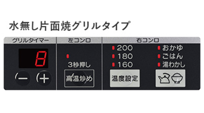 シンプルで分かりやすい操作部 