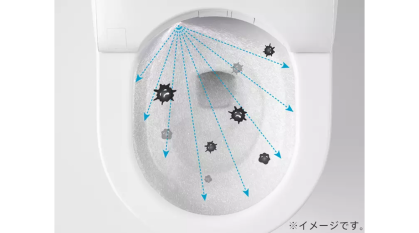人気の便器きれいを新たに搭載