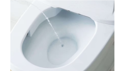 はね汚れを減らす、泡クッション