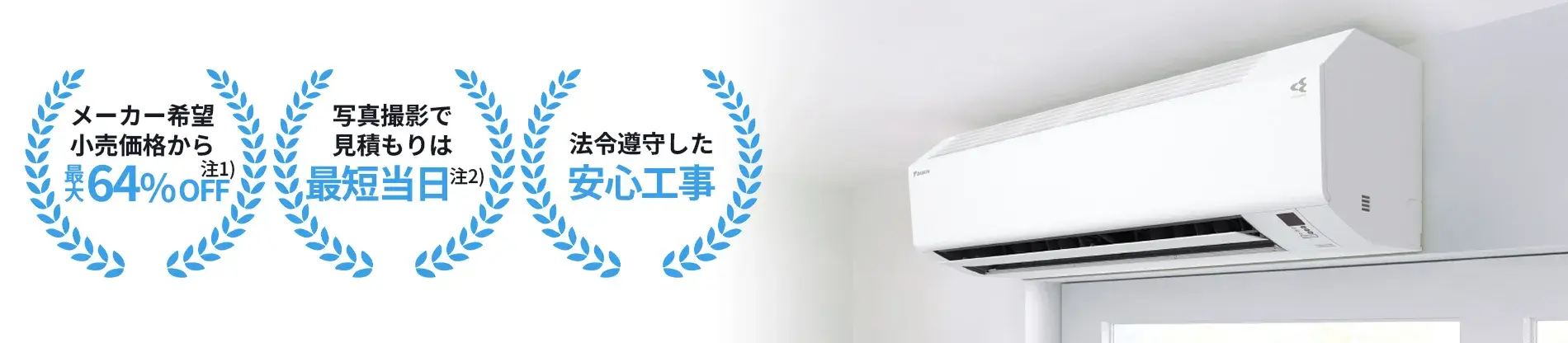 壁掛エアコンの交換