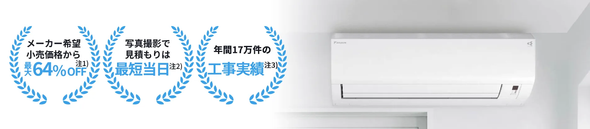 壁掛エアコンの交換