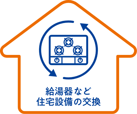給湯器など住宅設備の交換